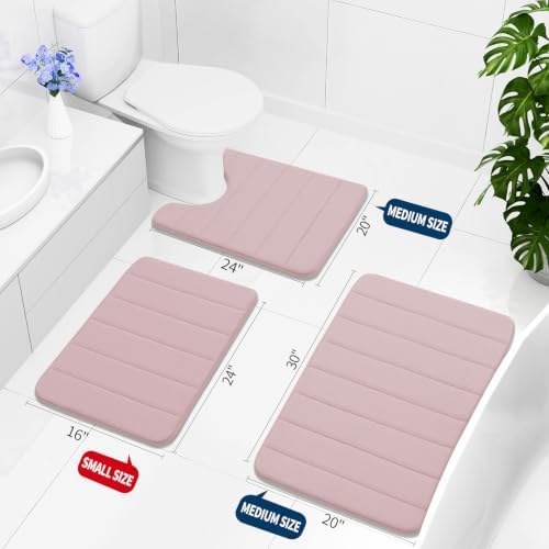 Buganda Memory Foam Bath Mat 70 x 24, Ultra Soft Absorbent Bathroom Rugs - Image 2