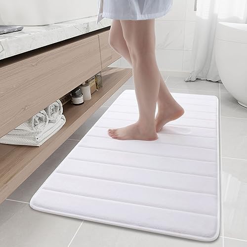 Buganda Memory Foam Bath Mat 47 x 24, Ultra Soft Absorbent Bathroom Rugs by Buganda