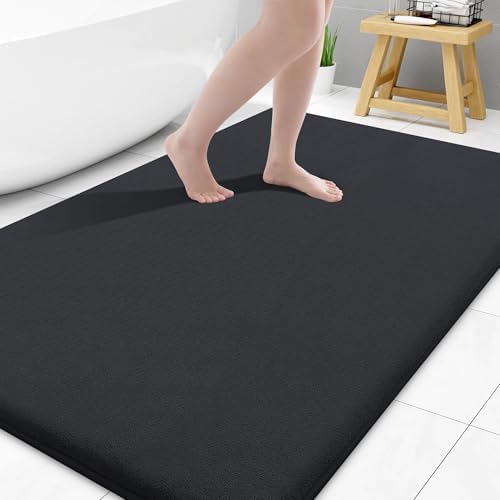 Smiry Memory Foam Bath Mat 50x30, Extra Soft and Absorbent Bathroom Rugs by Smiry