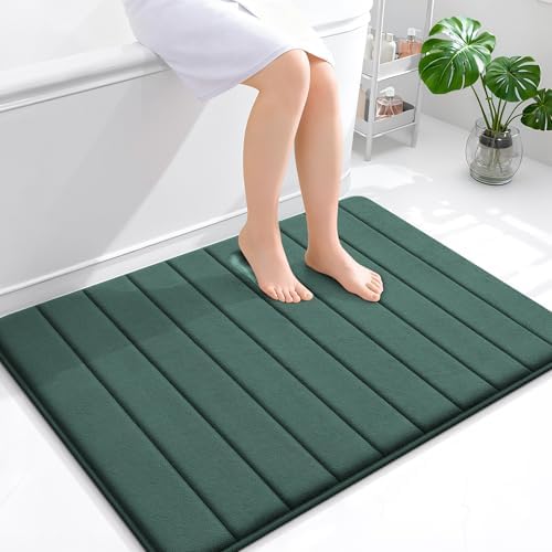 OLANLY Memory Foam Large Bath Mat 40x32, Super Soft Absorbent Bathroom Rugs by OLANLY