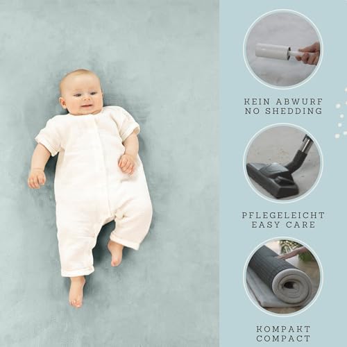 Hakuna Matte CloudSoft Baby Play Mat for Floor 60" x 80" Green - Image 5