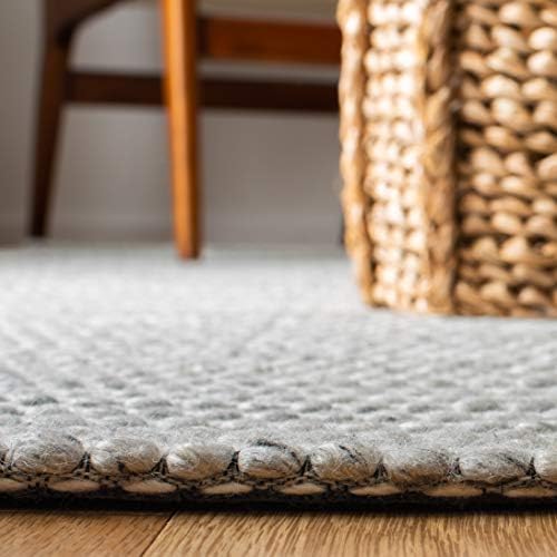 SAFAVIEH Marbella Collection Runner Rug - 2'3" x 6', Light Grey & Ivory, Flat Weave Wool Design, Ideal for High Traffic Areas in Living Room, Bedroom (MRB392F) - Image 6