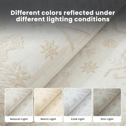 8x10 Retro Washable Area Rugs for Living Room,Bedroom,Dining Room- Brown - Image 6