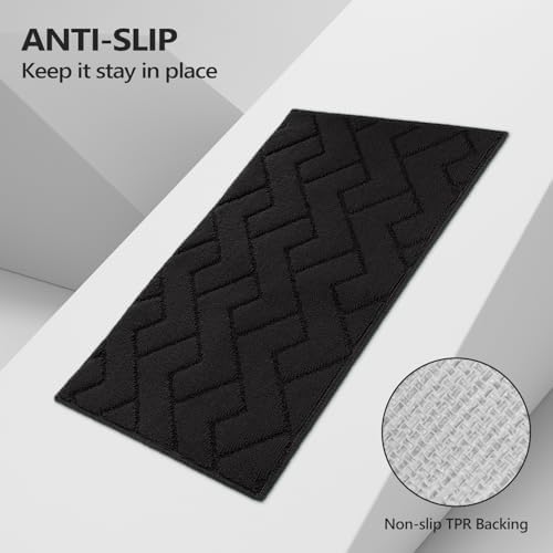 hicorfe Kitchen Runner Rug,20"x59"+20"x48" Kitchen Set,Non-Slip Kitchen Mat - Image 5
