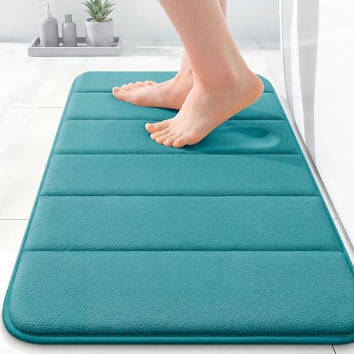OLANLY Memory Foam Bath Mat 35x16, Super Soft and Absorbent Bathroom Rugs by OLANLY