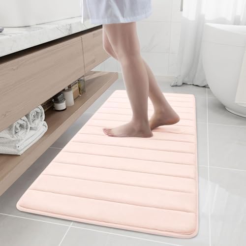 Buganda Memory Foam Bath Mat 55 x 24, Ultra Soft Absorbent Bathroom Rugs by Buganda