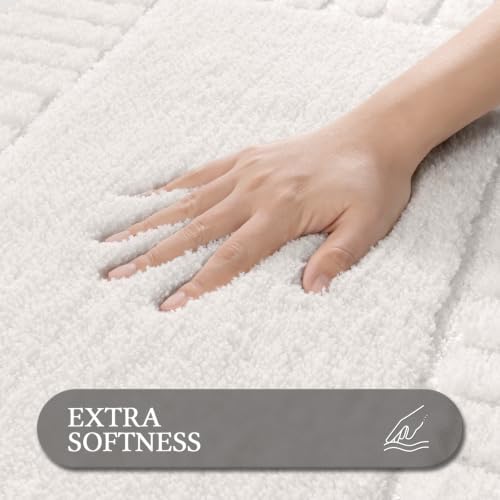 Pauwer Bathroom Rugs Sets 2 Piece, Non Slip Plush Bath Mats, Dark Grey - Image 3