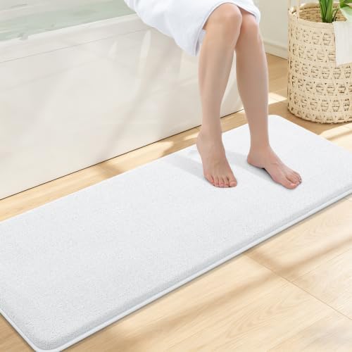 Smiry Memory Foam Bath Mat 47x17, Extra Soft Absorbent Bathroom Rugs by Smiry