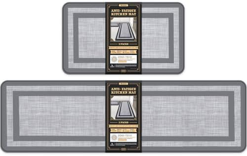 Mattitude Kitchen Mats Set of 2,Cushioned Anti-Fatigue Non-Skid Rug Sets by Mattitude