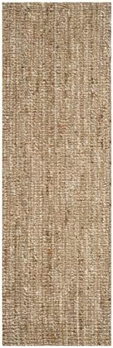 SAFAVIEH Natural Fiber Runner Rug 2x10, Jute Knotted Natural & Ivory NF447N - Image 3