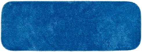 Garland Rug Traditional Nylon Washable Electric Blue 22" X 60" Bath Rug - Soft, Absorbent, and Stylish for Your Bathroom by Garland+Rug