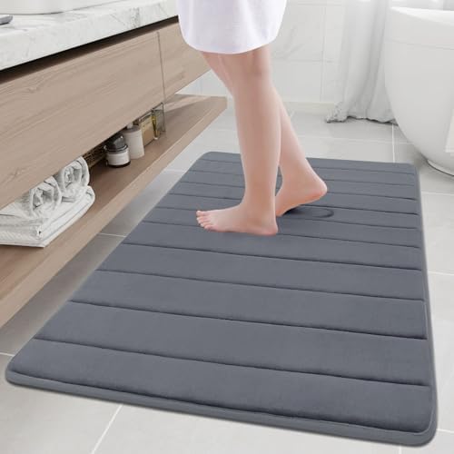 Buganda Memory Foam Bath Mat 44 x 32, Ultra Soft Absorbent Bathroom Rugs by Buganda