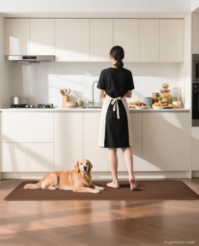 Ophanie Kitchen Mats for Floor, 3/4 Inch Thick, 24x70 Anti Fatigue Cushioned Mat,Kitchen Rugs,Waterproof,Comfort Ergonomic Standing Mat for Office,Home,Sink with 99+ Pairs of Anti-Slip Bottom Ridges - Image 2