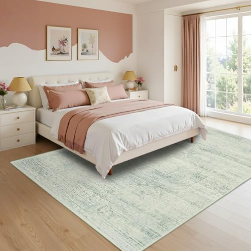 Area Rugs 6x9 for Living Room, Washable Green Rugs for Bedroom - Image 4