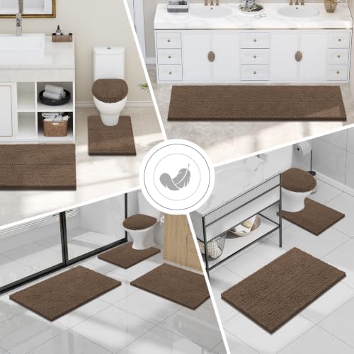 Smiry Bathroom Rugs 36X24, Luxury Chenille Extra Soft Absorbent Bath Mat - Image 7