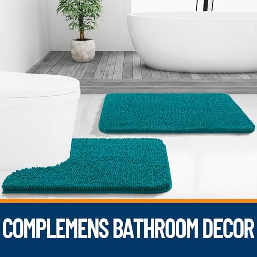 OLANLY Bathroom Rugs 36x24, Extra Soft Absorbent Chenille Bath Rugs - Image 7