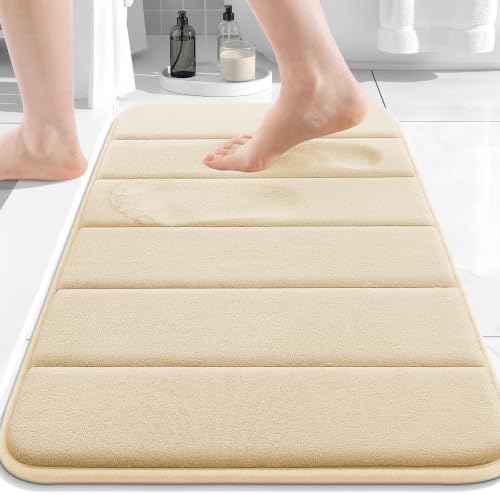 Buganda Memory Foam Bath Mat 24 x 16, Ultra Soft Absorbent Bathroom Rugs by Buganda