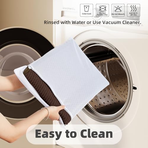 TYUU Bathroom Rugs Non Slip Washable, Super Absorbent Thin Bath Mat Quick Dry Low Pile Bathroom Rug, Brown 20"x48" - Image 4