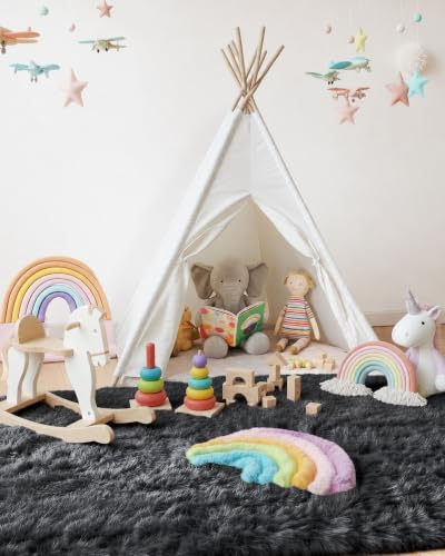 Smiry Area Rugs for Living Room Bedroom 2x3 ft, Fluffy Washable Carpet - Image 5