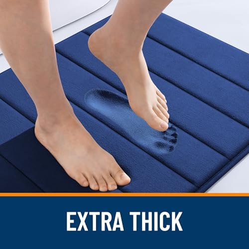 OLANLY Memory Foam Bath Mat 30x20, Super Soft and Absorbent Bathroom Rugs - Image 6