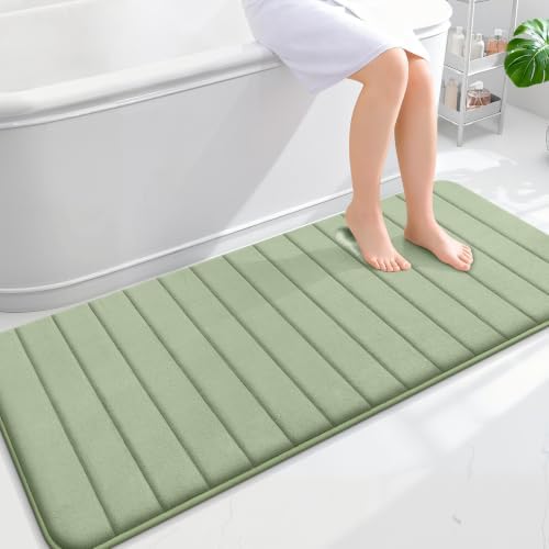 OLANLY Memory Foam Long Bathroom Rugs Runner 59x24, Super Soft Absorbent by OLANLY