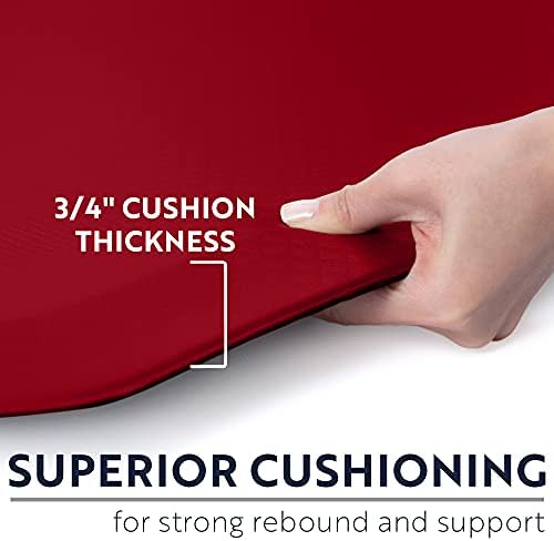 KANGAROO Cushioned Anti Fatigue Kitchen Mats for Floor, 20x58 Red - Image 2
