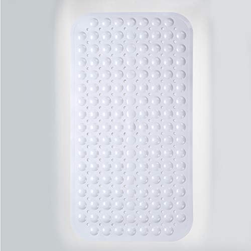 AmazerBath Bath Tub Mat, Medium Size 27.6 x 15 Inches Non-Slip Shower Mats with Suction Cups and Drain Holes, Bathtub Mats Bathroom Mats Machine Washable (White) - Image 7