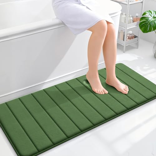 OLANLY Memory Foam Long Bathroom Rugs Runner 47x20, Super Soft Absorbent by OLANLY
