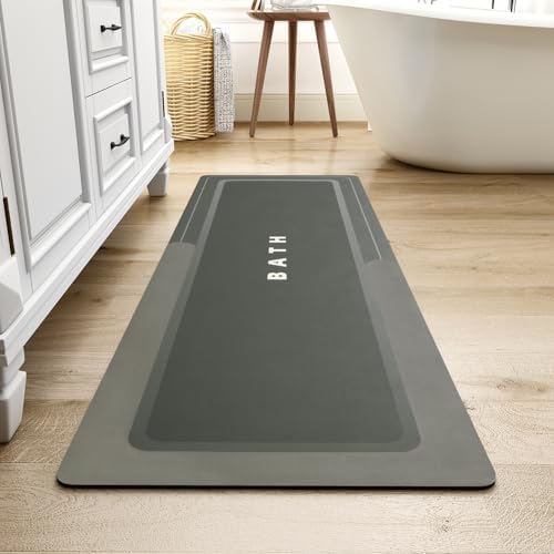 MontVoo-Bath Mat-Bath Mat Rug Non Slip Super Absorbent Stain Resistant Quick Dry Thin Bathroom Rug-Bath Mats for Bathroom Floor Bathtub Vanity-Bathmat Bath Rug Easy Care by MontVoo