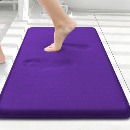 Smiry Memory Foam Bath Mat 24x16, Extra Soft and Absorbent Bathroom Rugs by Smiry