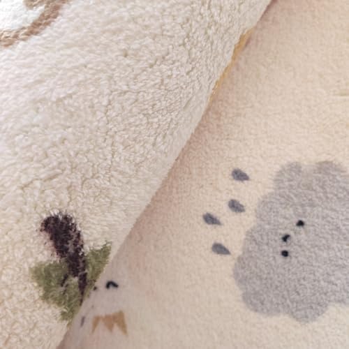Poowe Round Kids Rug Lovely Zoo Area Rugs for Bedroom Classroom(Round 31.5") - Image 5