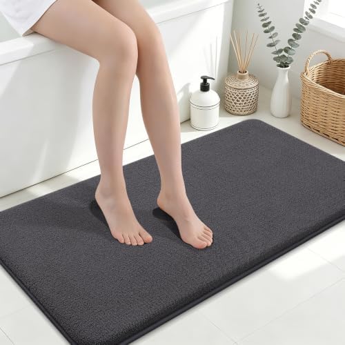 Smiry Memory Foam Bath Mat 44x24, Extra Soft Absorbent Bathroom Rugs by Smiry