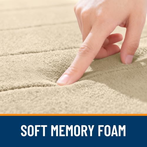 OLANLY Memory Foam Bath Mat 35x24, Super Soft and Absorbent Bathroom Rugs - Image 5