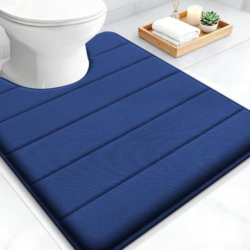 OLANLY Memory Foam Toilet Rugs U Shaped 24x20, Super Soft and Absorbent by OLANLY
