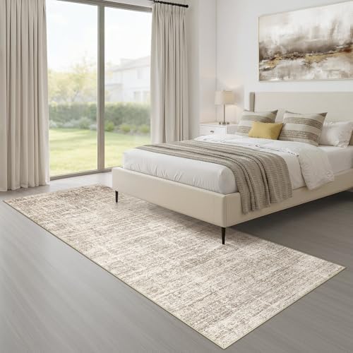 LOONGRUG Runner Rug 2x6 Machine Washable Non-Slip Kitchen Neutral Rug Brown - Image 7