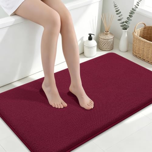 Smiry Memory Foam Bath Mat 45x27, Extra Soft Absorbent Bathroom Rugs by Smiry