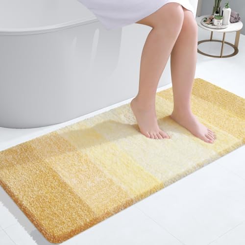 OLANLY Bathroom Runner Rug 40x24, Extra Soft Absorbent Microfiber Bath Rugs by OLANLY