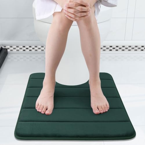 Buganda Memory Foam U-Shaped Toilet Rugs 24 x 20, Absorbent Bathroom mat - Image 3