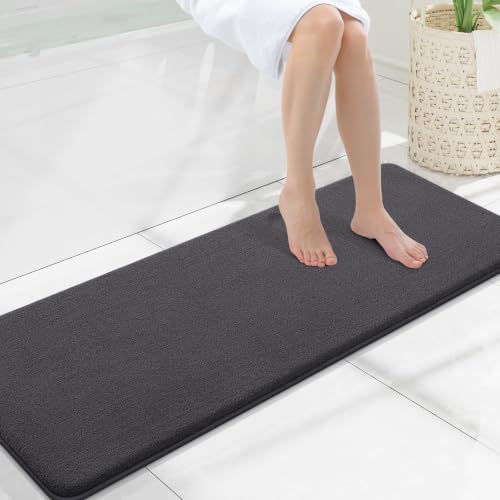 Smiry Memory Foam Bath Mat 47x17, Extra Soft Absorbent Bathroom Rugs by Smiry