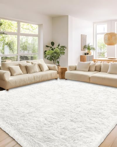 Smiry Area Rugs for Living Room Bedroom 6x9 ft, Fluffy Washable Carpet - Image 5