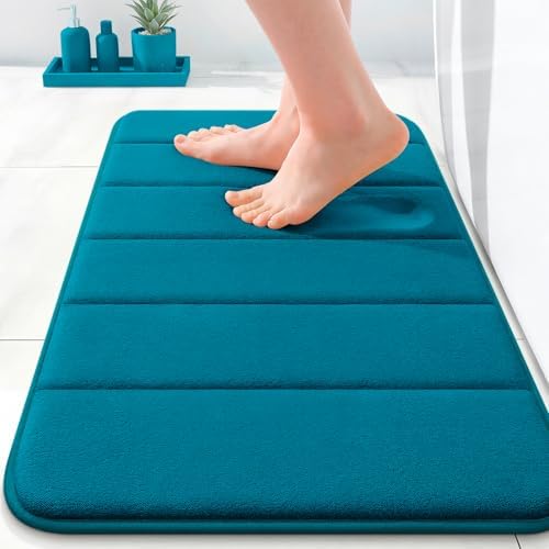OLANLY Memory Foam Bath Mat 24x16, Super Soft and Absorbent Bathroom Rugs by OLANLY