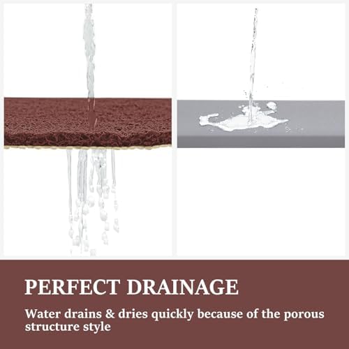 LuxStep Shower Mat Bathtub Mat Non-Slip Bath Mat with Drain, Quick Drying - Image 6