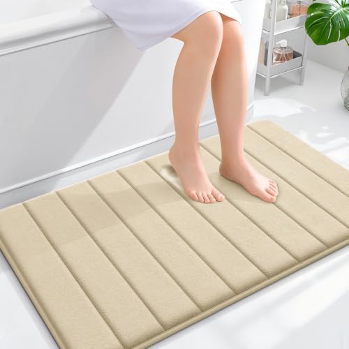OLANLY Memory Foam Large Bath Mat 40x24, Super Soft Absorbent Bathroom Rugs by OLANLY