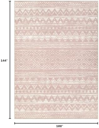 cotiled Boho 9x12 Area Rug for Living Room: Large Moroccan Washable Rug - Image 2
