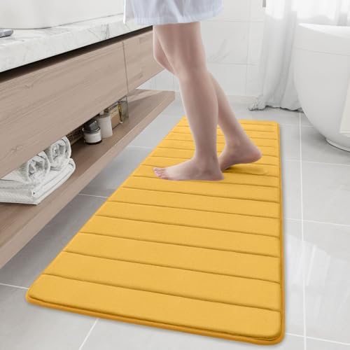 Buganda Memory Foam Bath Mat 59 x 20, Ultra Soft Absorbent Bathroom Rugs by Buganda