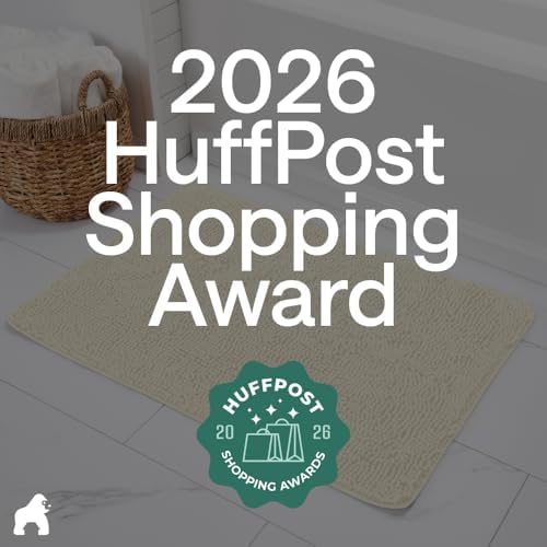 GORILLA GRIP Bath Rug Mat for Bathroom, Thick Chenille, 48x17 Ivory Cream - Image 6