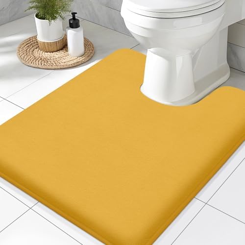 Smiry Memory Foam Toilet Rugs 24x20, Extra Soft Absorbent Bathroom Rugs by Smiry