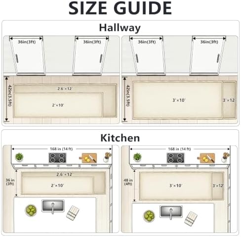 Modern Stripe Hallway Runner Rug Non Slip, Washable 2x10 Runner Rug, Woven Thin Low Pile Carpet Runners for Hallway 10ft Entryway, Kitchen, Walkway -Midnight Black - Image 2