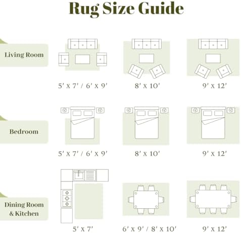 Homemate Washable Rug 6x9 Area Rugs - Vintage Rugs for Living Room - Image 2