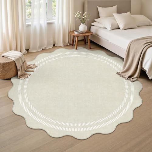 Round Area Rugs 5ft Living Room Washable Rug - Image 6